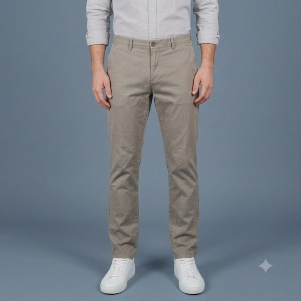 Reiss‎ Slim Fit Chino Pants Men's 34R Gray Cotton Stretch